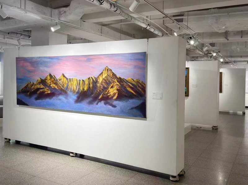 川石个展“返景入深林”现场图
