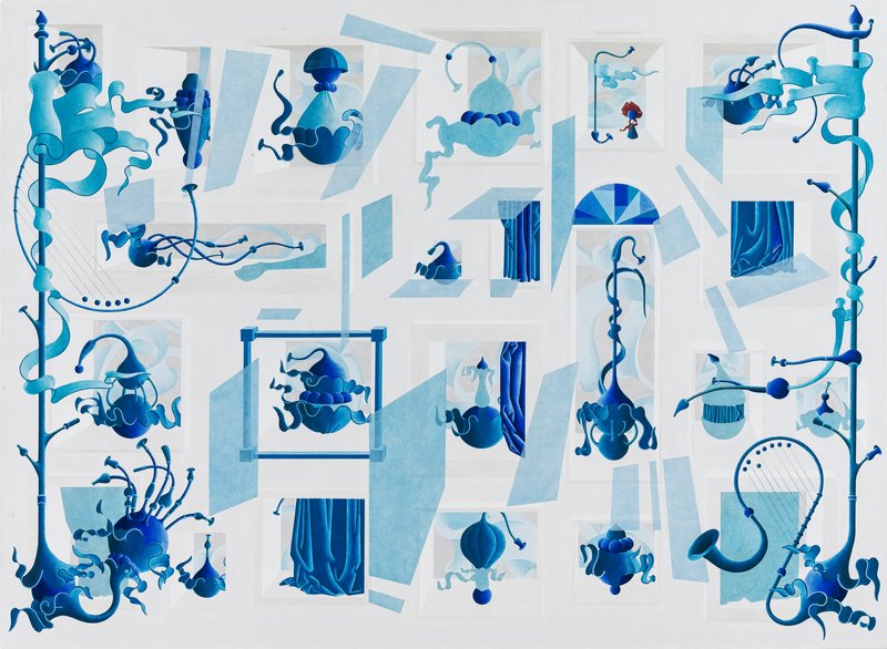 张云迦,错季的花,布面油画,110x150cm,2025