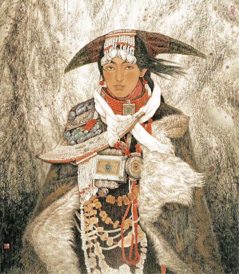 《山风》(复制)2003年140cm×200cm