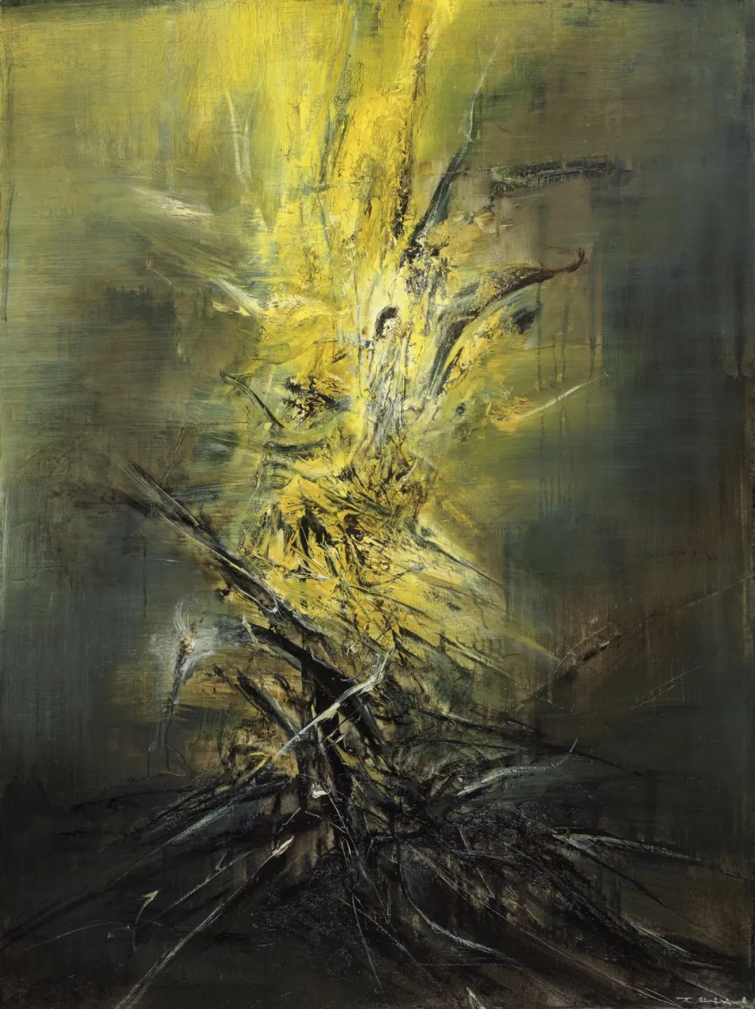 赵无极《14.12.62》 1962年 布面油画 129.8&times;97cm.