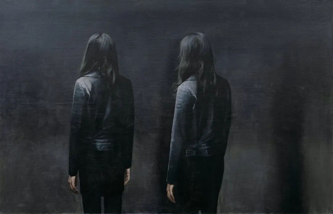 薛若哲《自动扶梯》 2015年 布面 油画 137.5&times;213.5cm.