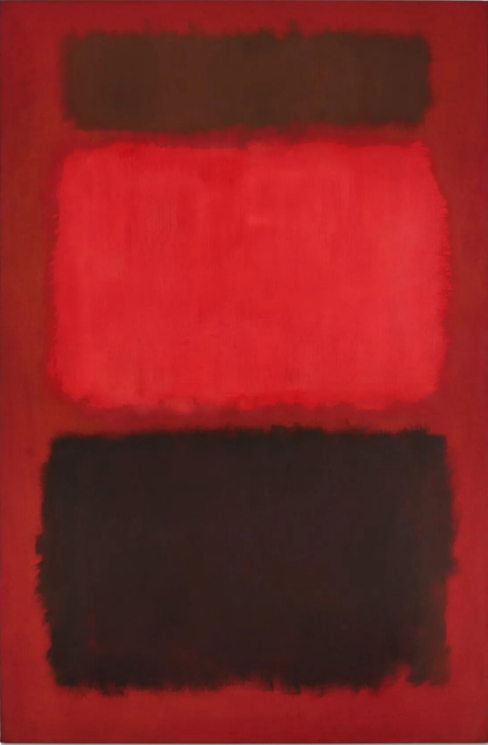 马克・罗斯科《红色中的棕色和黑色》 油画画布 229.9x154cm 1957年作