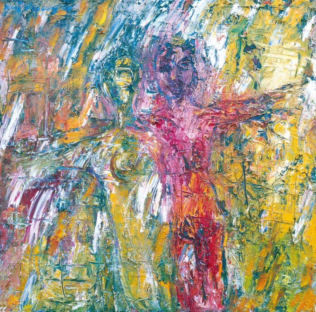 情侣 The Lovers 80 x 80cm 1999
