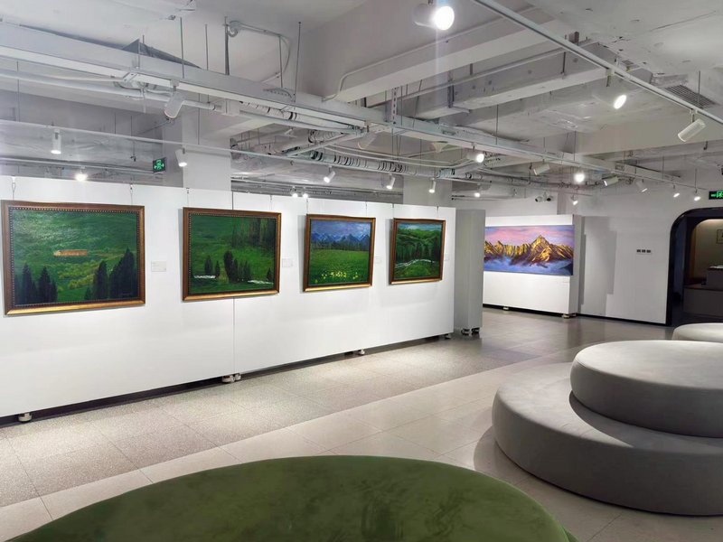 川石个展“返景入深林”现场图