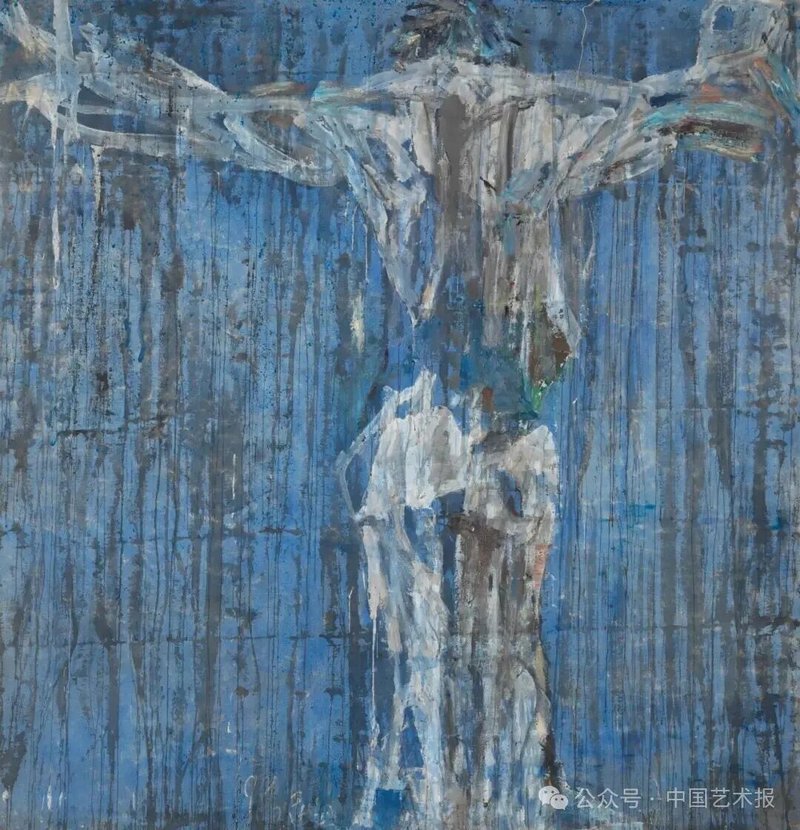 袁运生《面壁者》布面油画 189&times;181cm 1987年 艺术家自藏