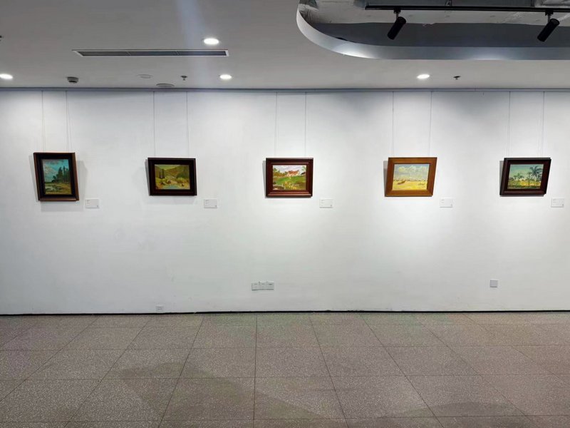 川石个展“返景入深林”现场图