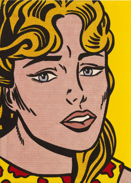 罗伊·利希滕斯坦《焦虑的女孩》1964年