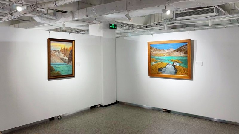 川石个展“返景入深林”现场图