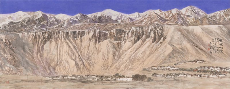 《雪域秘境》2023年370cm×144cm
