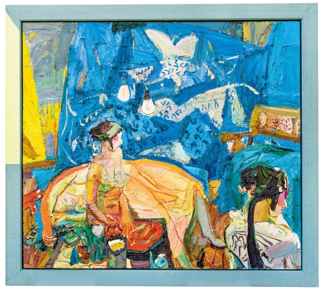 闫平《夜深沉》 2008年作 布面油画 180×200cm