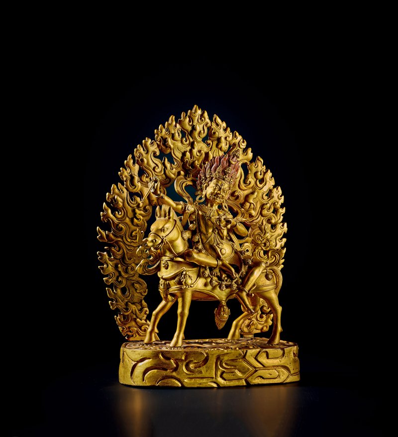 16-17世纪《(扎什伦布寺)铜鎏金吉祥天母》