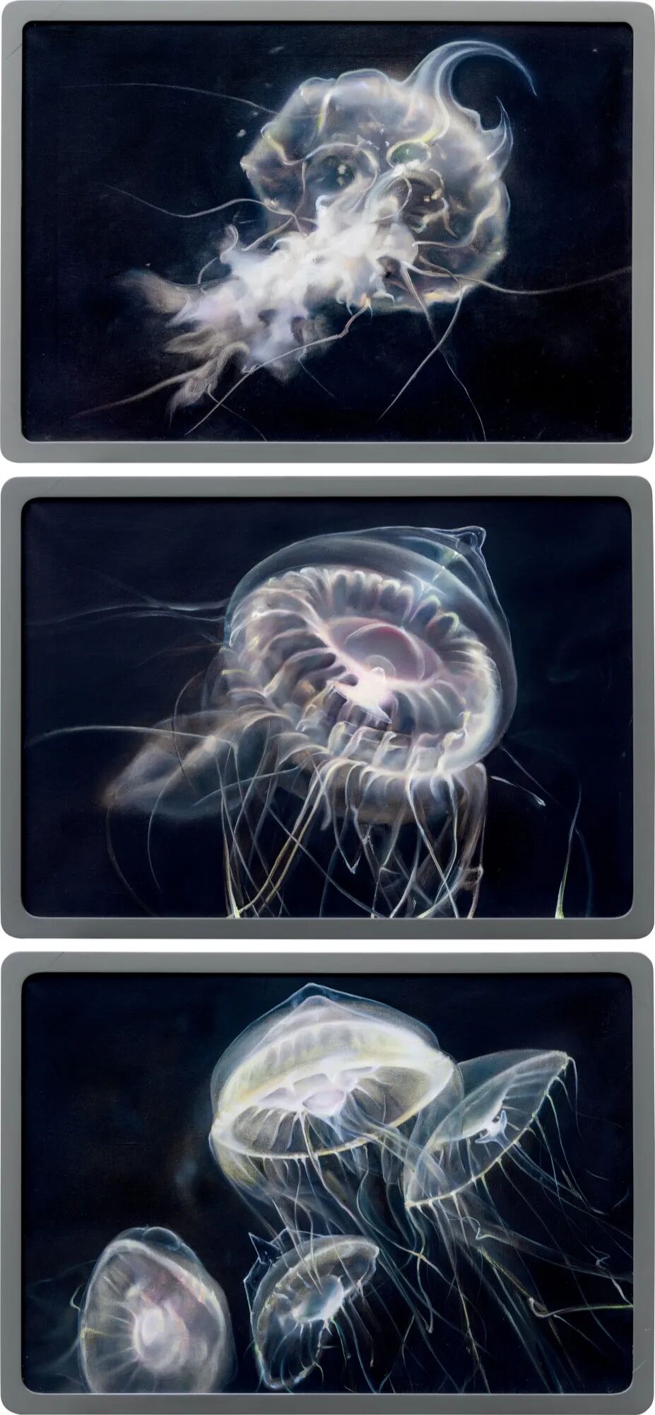 宋琨《千吻之深 No.1,No.2,No.3》(一组三件) 2011年作 布面油画 45×65cm;45×65cm;45×65cm