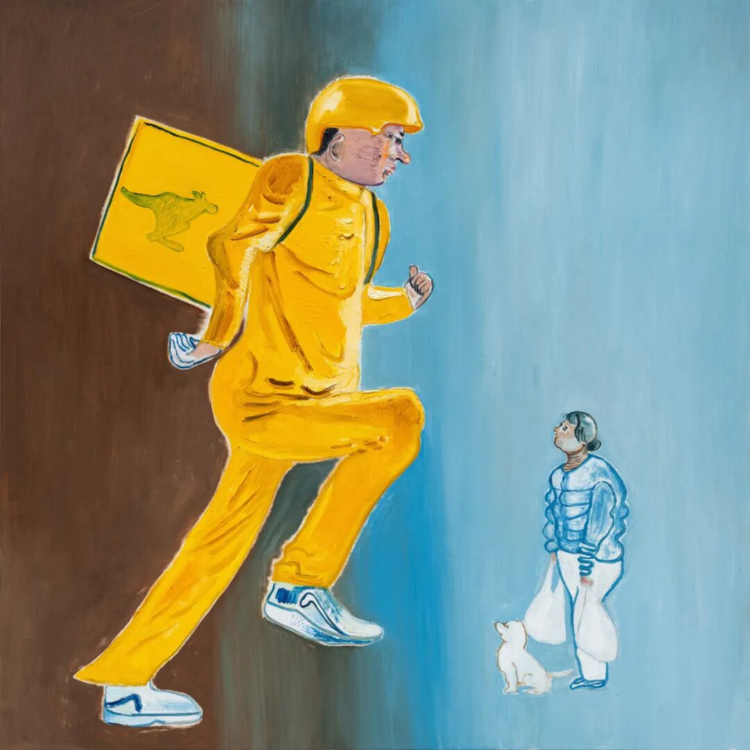 段建宇《遗址里发现了饺子 No.3》 布面油画、丙烯
