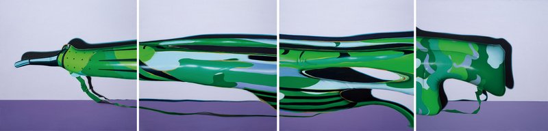 孙一钿(B.1991) 《没有子弹的枪(四联作)》