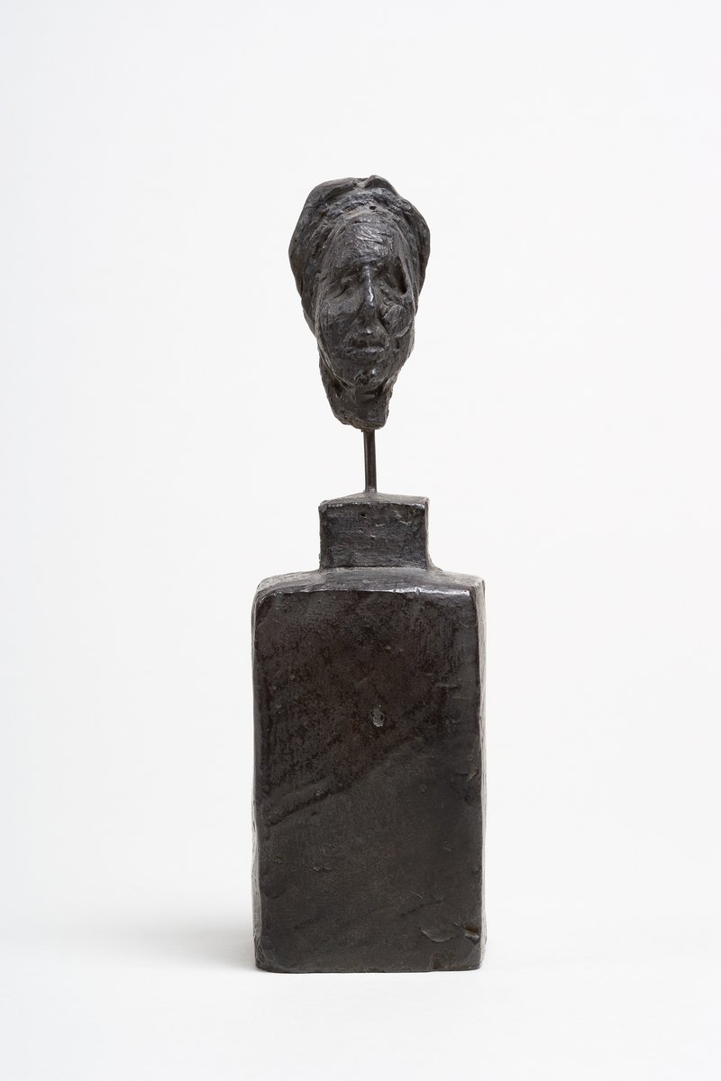 西蒙娜·德·波伏娃,阿尔贝托·贾科梅蒂,青铜,1946年,贾科梅蒂基金会提供