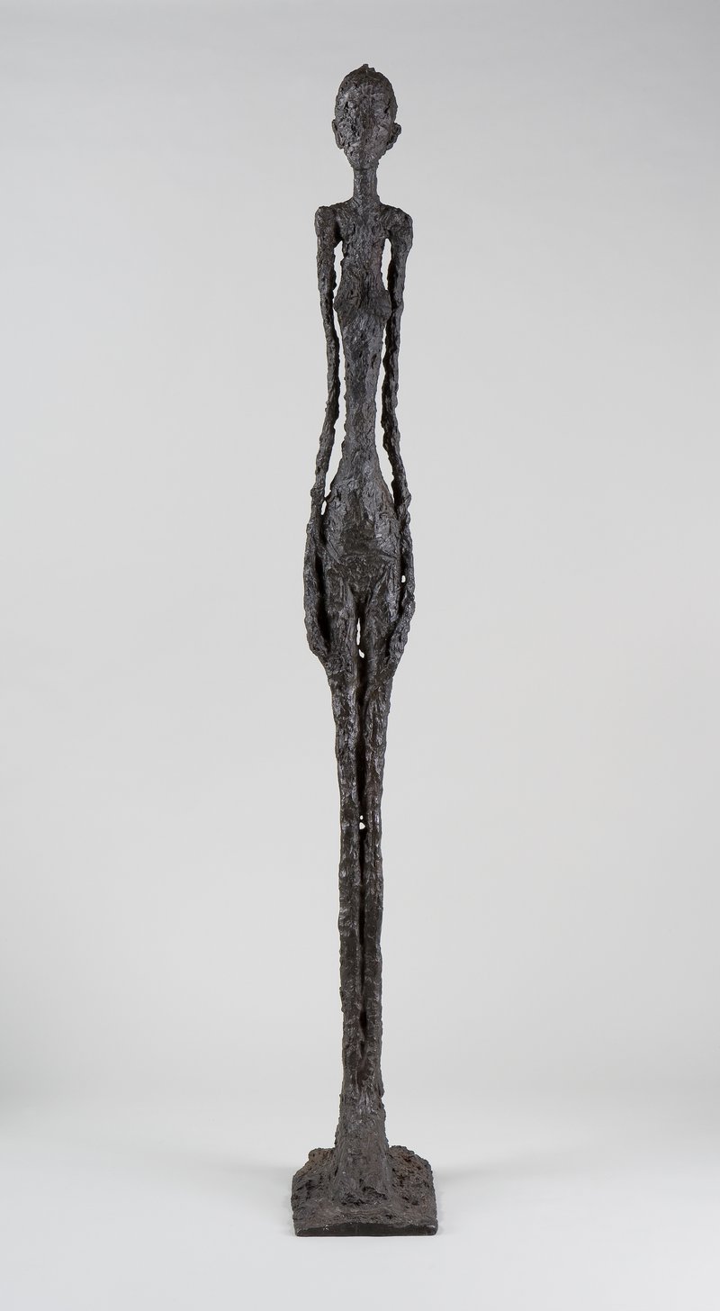 高大女士之一,阿尔贝托·贾科梅蒂,青铜,1960年,贾科梅蒂基金会提供