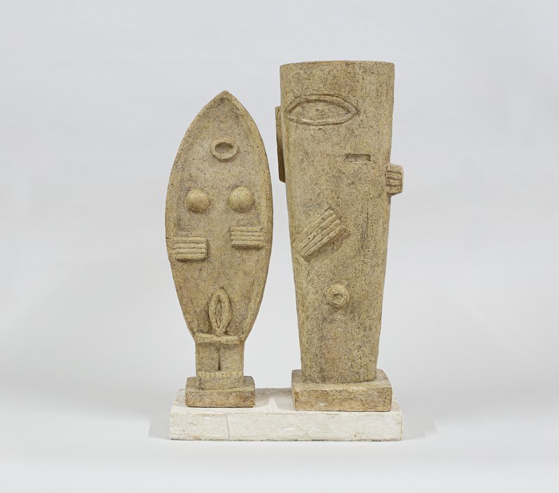 情侣,阿尔贝托·贾科梅蒂,石膏,1926年,贾科梅蒂基金会提供
