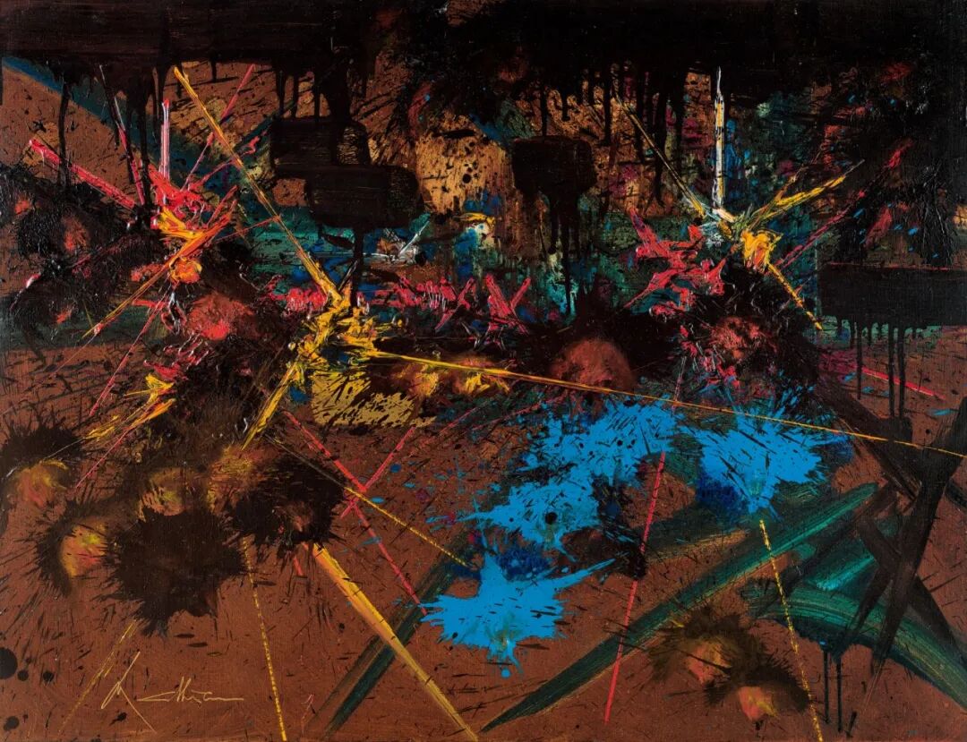 乔治·马修《天命》 1989年作 布面丙烯 89×116cm