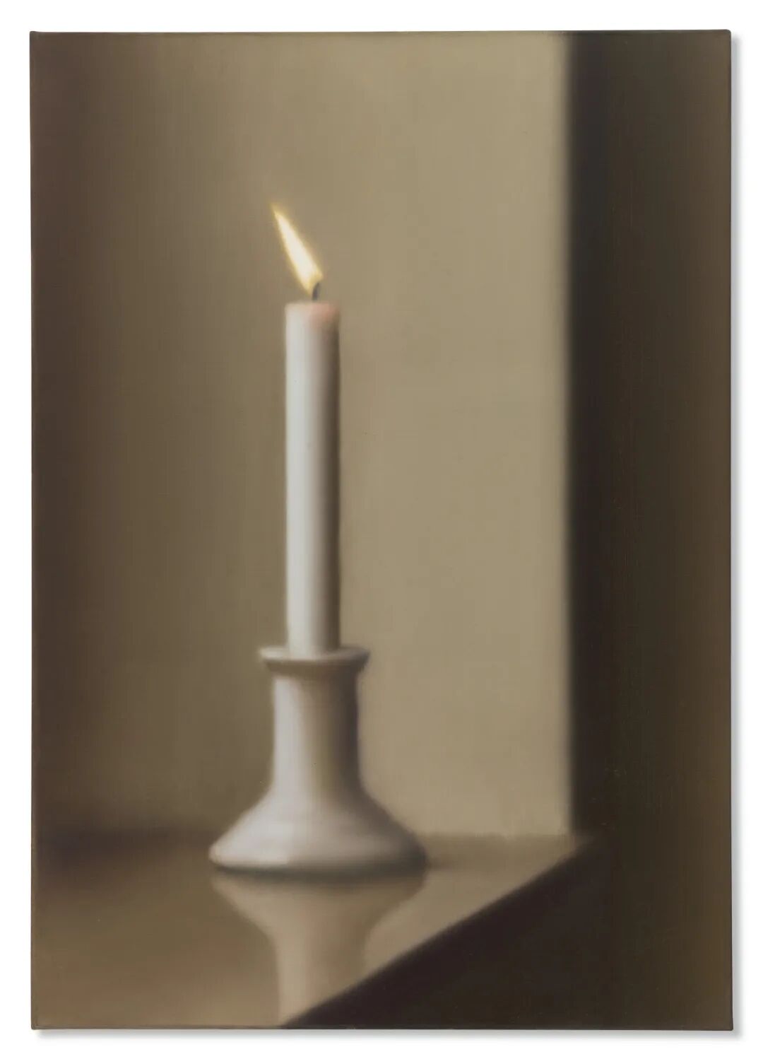 杰哈德‧李希特 (1932年生)《蜡烛》,1982年作。油彩 画布。100.3 x 70.5 公分。