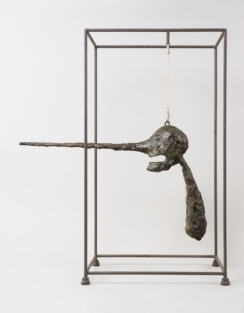鼻子,阿尔贝托·贾科梅蒂,青铜,1949年,贾科梅蒂基金会提供