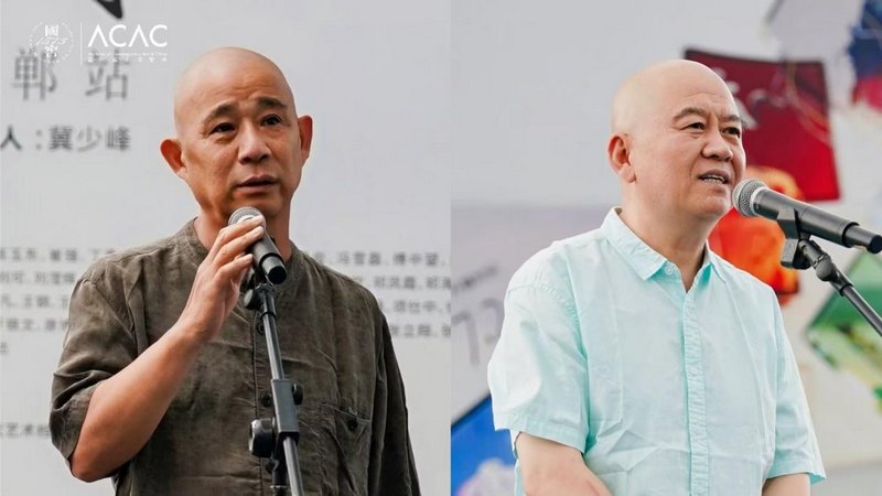 艺术总监方力钧为开幕式致辞 策展人冀少峰开幕式现场分享