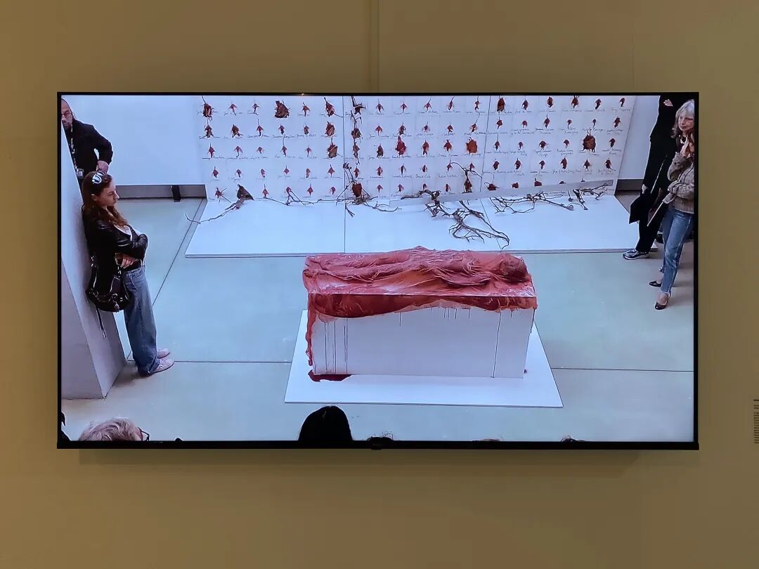 库里蒂巴双年展Regina Jose Galindo作品《警报》,行为录像,2023