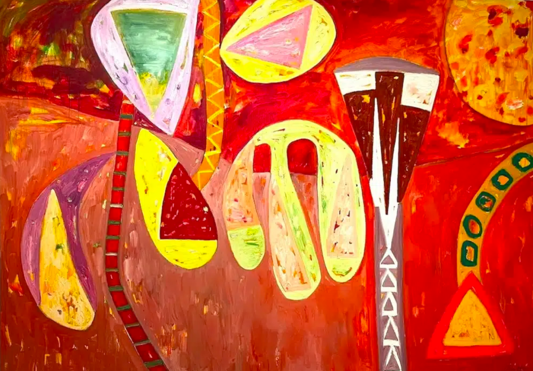 Gillian Ayres《Sang the Sun in Flight》 2009