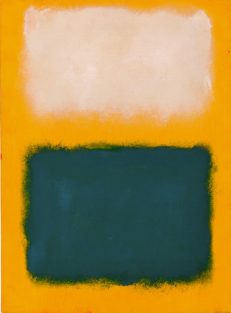 马克·罗斯科《无题》 油画和水彩画,装裱于亚麻布上的纸上 75.2×55.2cm 1959年