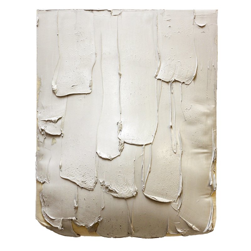 Adrian Wald, Heavy paint- Bellypainting, 2024, Oil paint, canvas, wood, glue, foam, 60x78x20cm