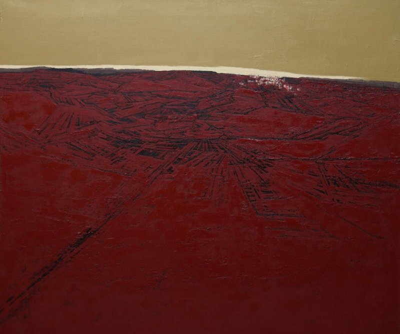 许丙屯《红土家园》140x160CM 布面油彩 2021