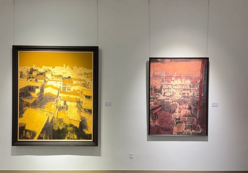 “景观的修辞——贺海锋、许丙屯双个展” 展览现场