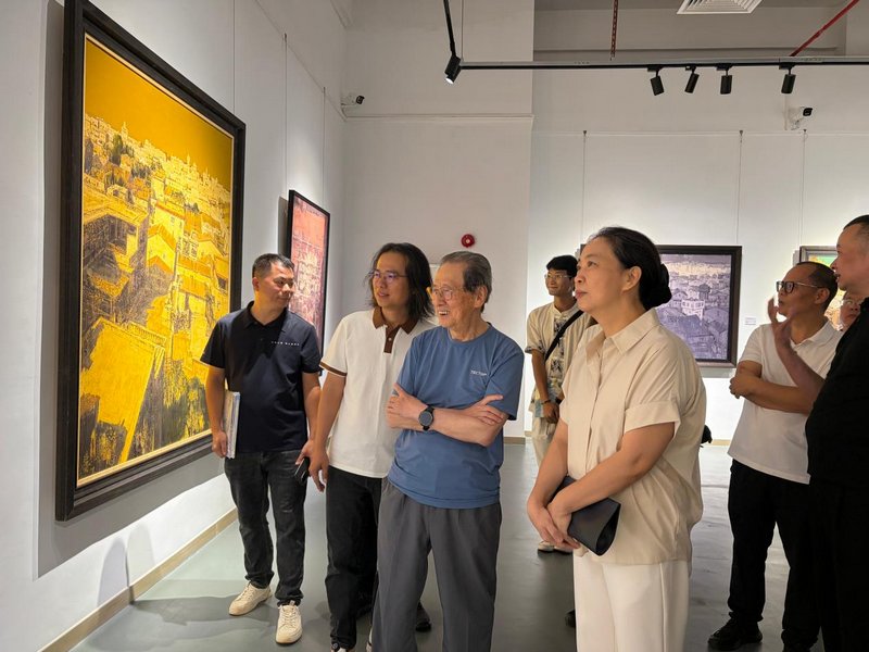 “景观的修辞——贺海锋、许丙屯双个展”展览开幕现场